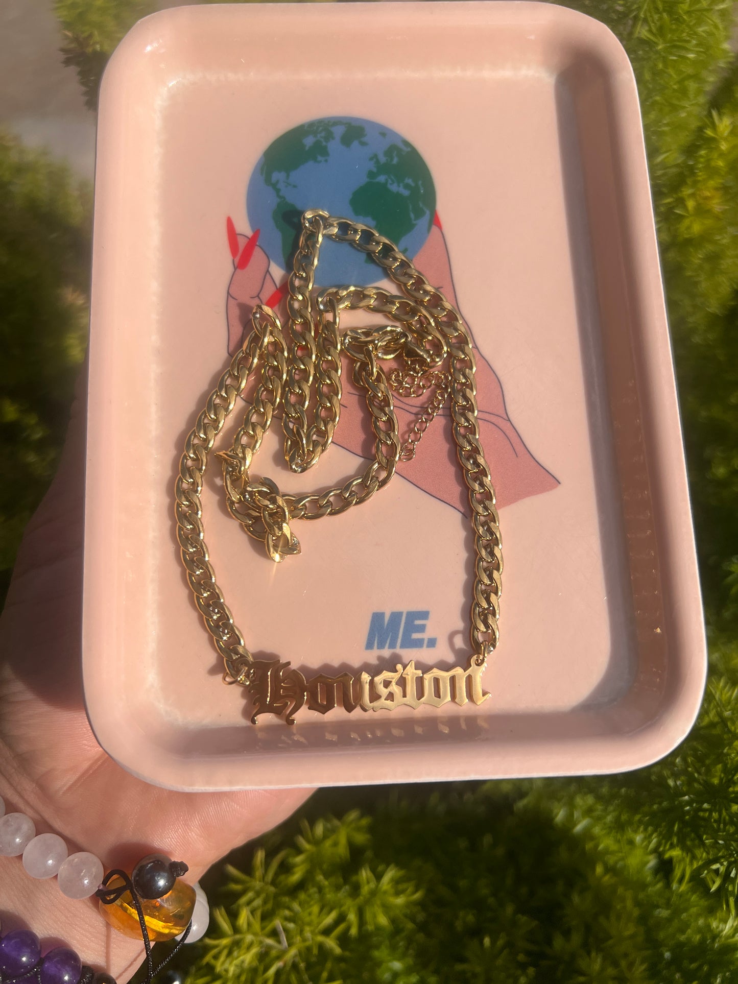 Customizable Old English necklace (GOLD)